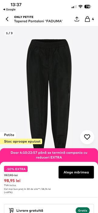 Pantaloni marimea 2xl nr 28 is noi