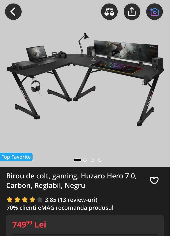 Birou gaming huzaro
