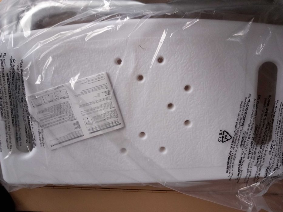 Стол за баня Алуминиев, Бял