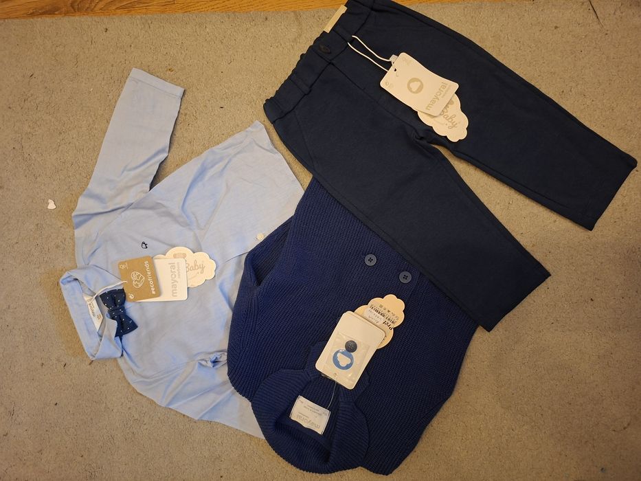 Compleu camasa combinezan noi 68 - 80 - 86 - 92 - 98 - 104 - 110 Mayor