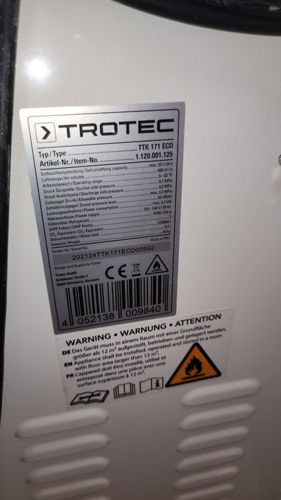 Dezumidificator industrial Trotec