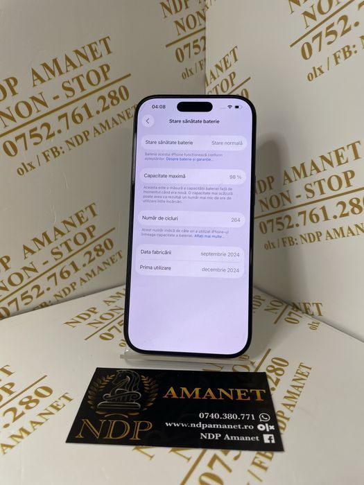 NDP Amanet Braila Iphone 16 Pro( 44920)