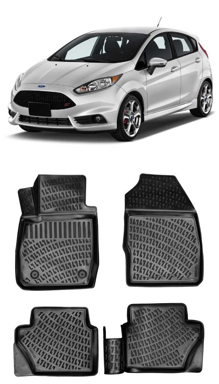 Гумени стелки RizLine съвместими с Ford Fiesta 2008-2019