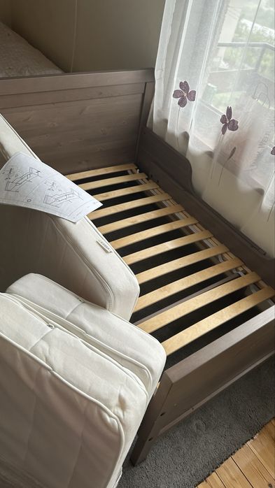 Разтегателно детско легло Икеа Sundvik с матрак и рамка