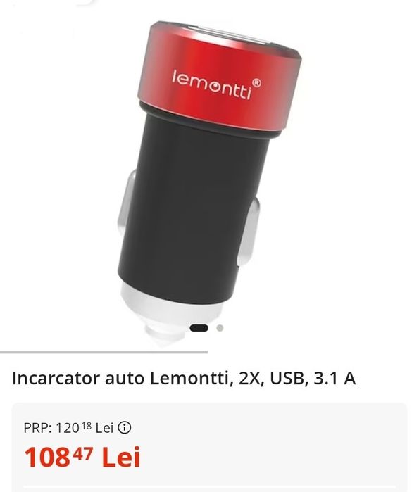 Fast charger / încărcător rapid 3,1 A 12v/24v auto sau camion