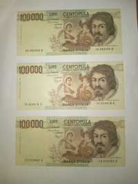 13 Bancnote 100.000 Lire Italia 1983