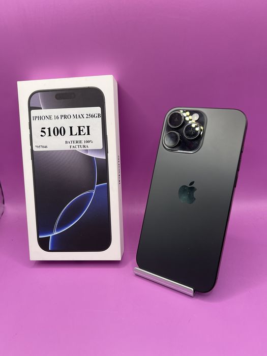 Iphone 16 Pro max 256gb factura •Matei Amanet Crangasi•79570