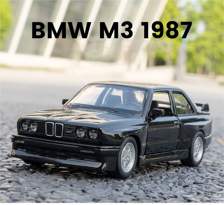 Mașinuță BMW M3 Macheta Bmw E30 neagra sau alba M3 BMW Ursuleț 1987