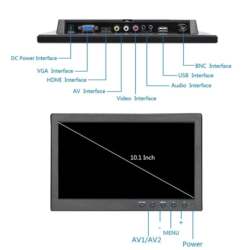 Монитор IPS LED 10-дюйм, IPS LED Monitor 10-inch