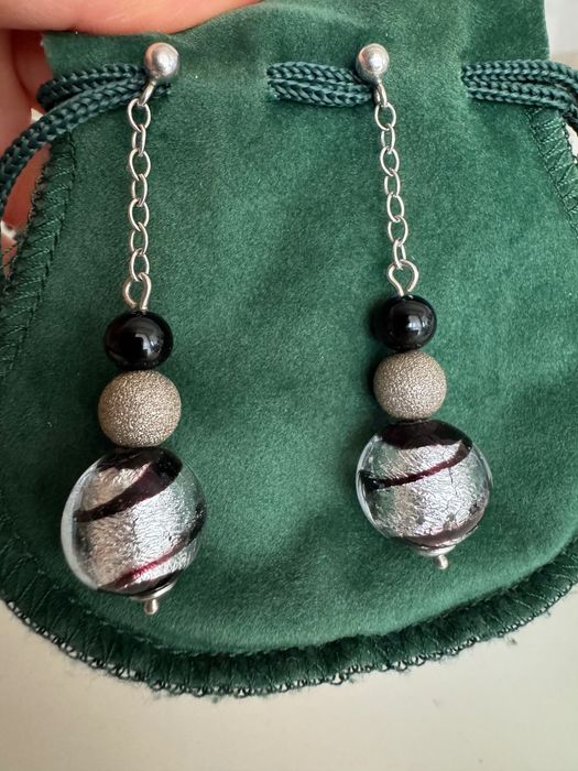 Венецианско стъкло обеци Murano Glass Italy