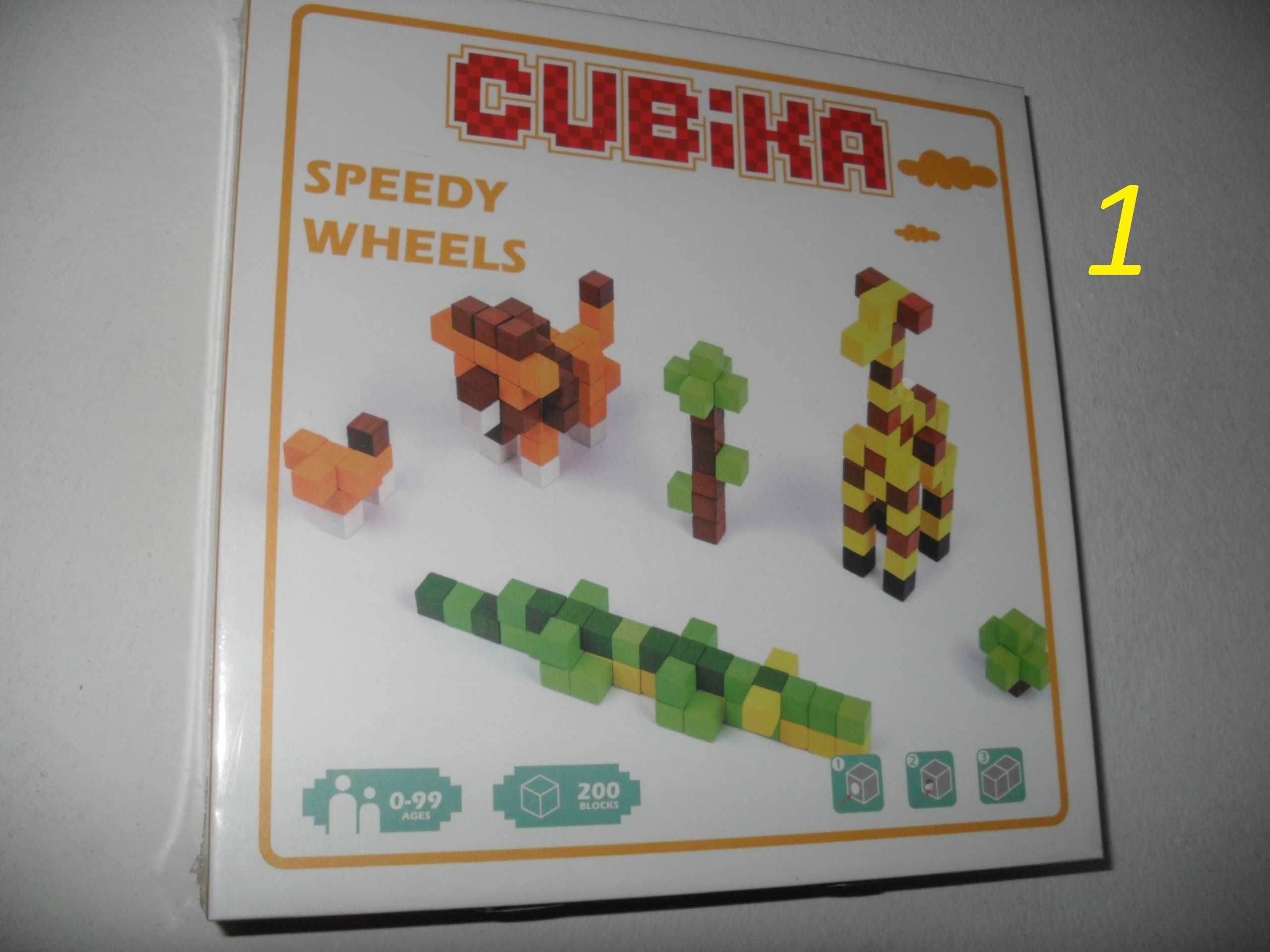 Cubika - 3 модела дървена мозайка строител за различни конструкции