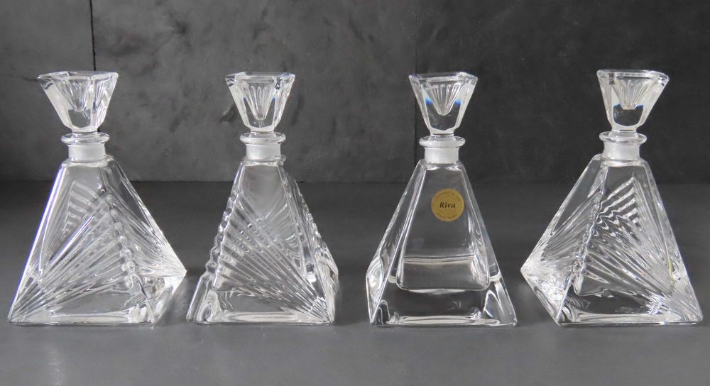 Set carafe / sticlute de parfum din cristal