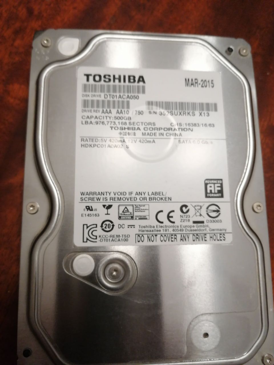 Hard disk Toshiba/ WD/Samsung/Seagate  500GB