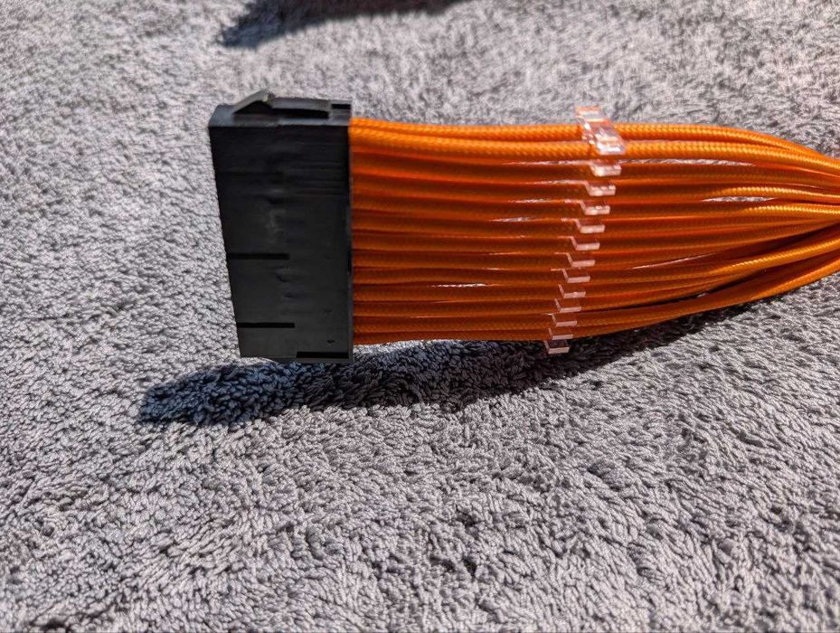 Cablu sursa modding Phanteks Orange (prelungitoare)