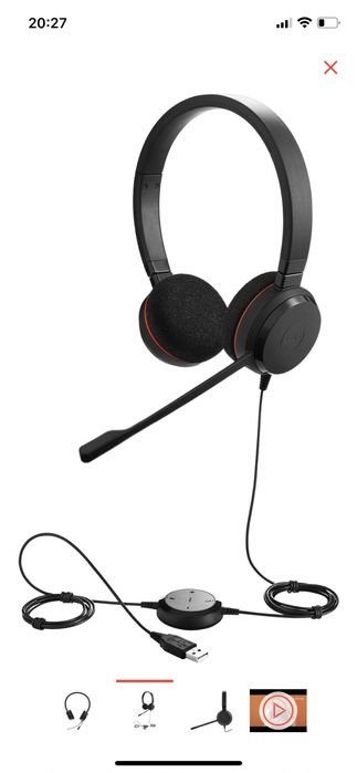 Наушники jabra 20ms stereo