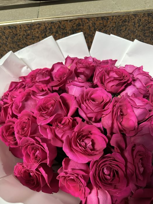 51штук роза метровый свежый