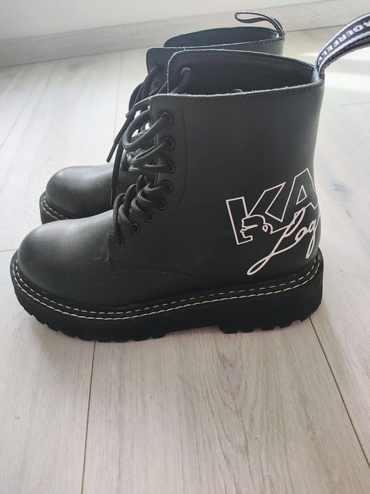 Боти естествена кожа Karl Lagerfeld размер 39