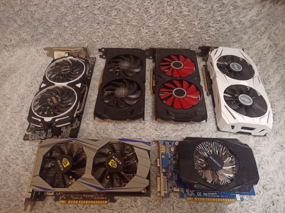 Vand lot placii video defecta gtx 1060-1050, rx580-480, gt730