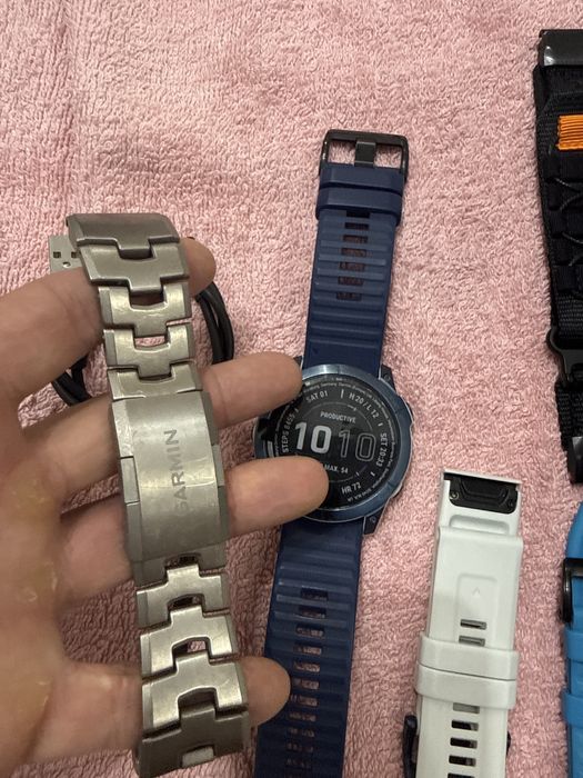 Ceas Garmin Fenix 7x Sapphire solar Premium + curea Titan