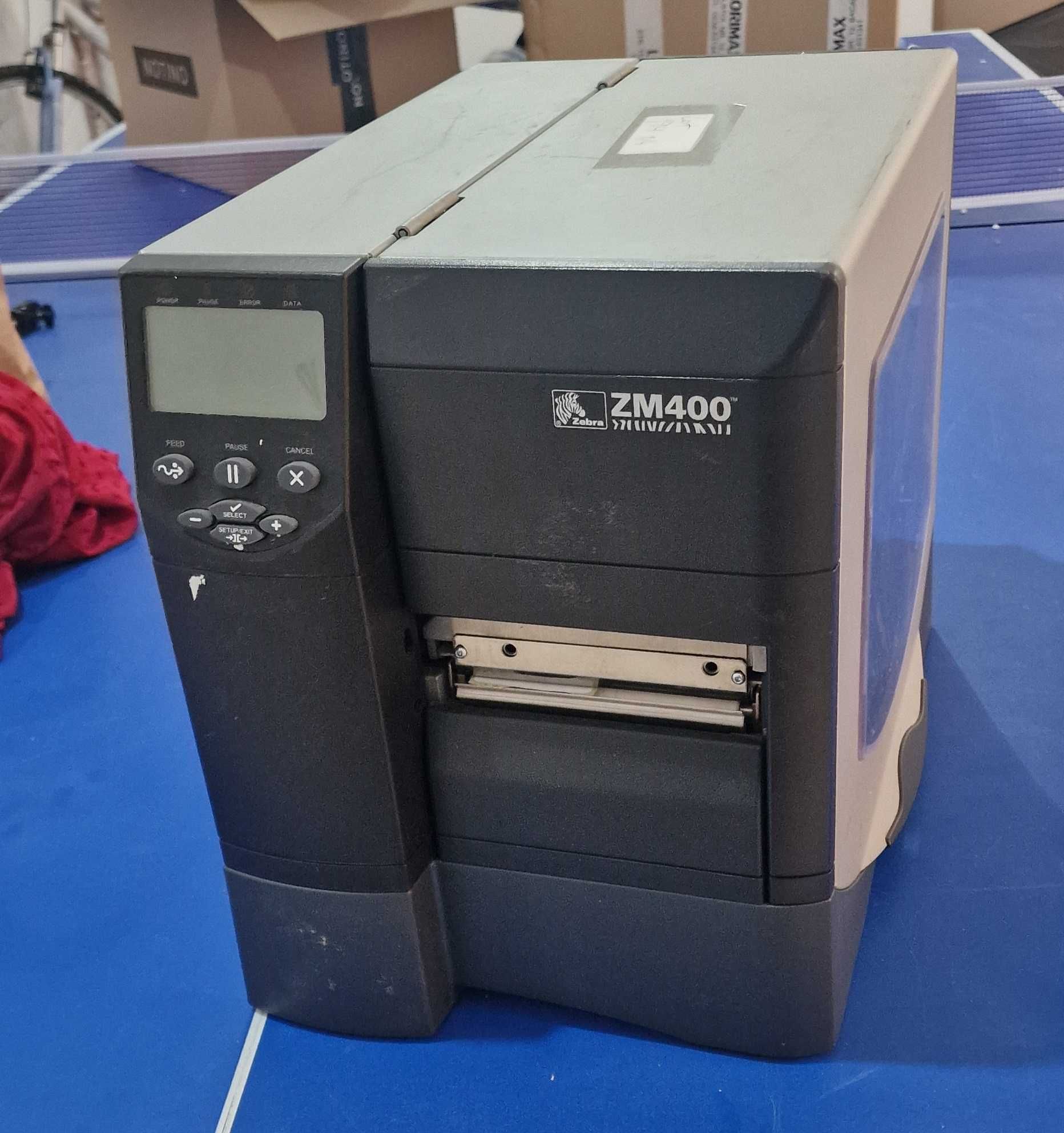 Imprimanta industriala etichete Zebra ZM400, ecran LCD, 900 lei