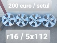 Jante aluminiu ORIGINALE r16 / Mercedes Vw Audi Skoda Seat / 5x112