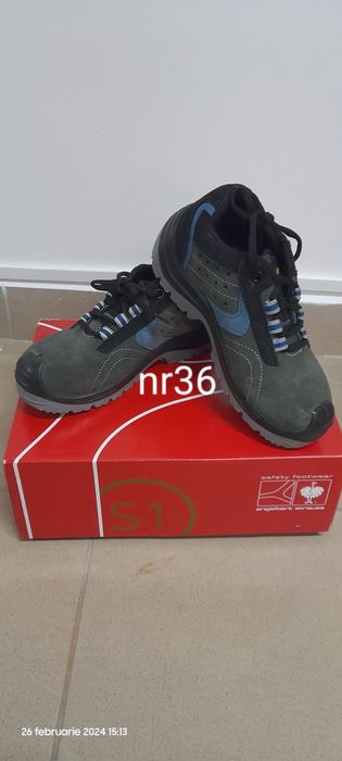 Bocanci cu protectie metalica de Dama nr 36