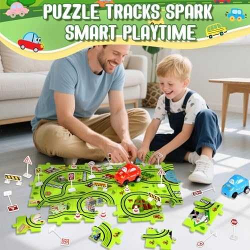 Нова Детска писта пъзел с електрически колички подарък за рожден ден