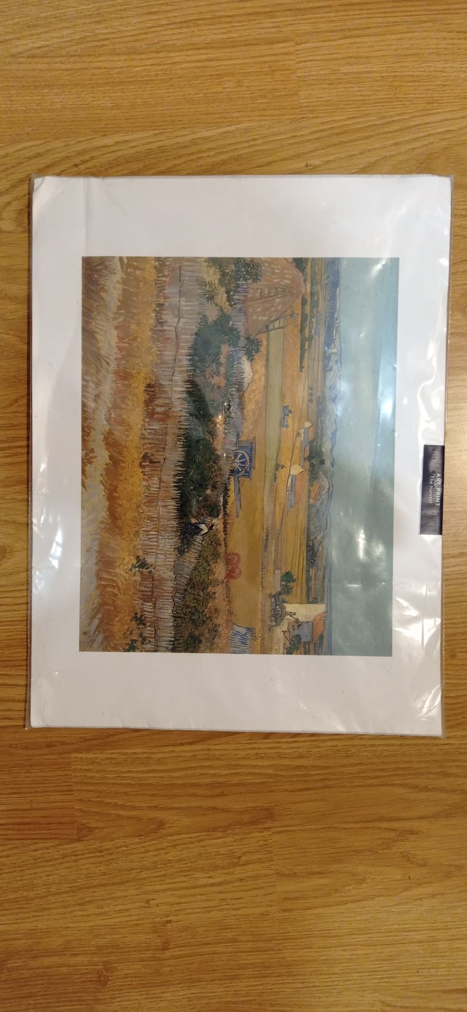 Fotocopie după tablou  Van Gogh   The harvest  in folie nedesfacut