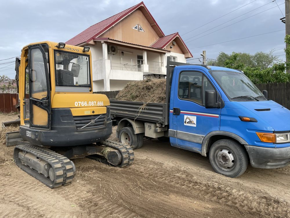 LUCRARI Miniexcavator mini excavator escavator miniescavator