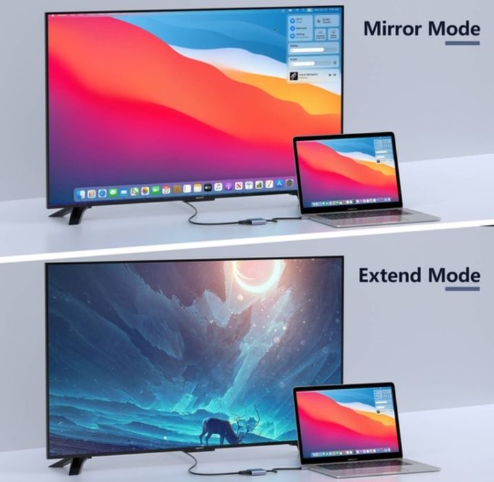 Adaptor pentru monitor, Mini DiplayPort tot HDMI, 4K, Argintiu