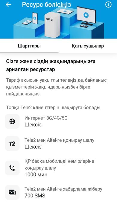 Теле2 безлимит тариф (семейный)