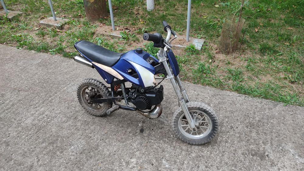 Motocicleta copii mini pochet pe benzină