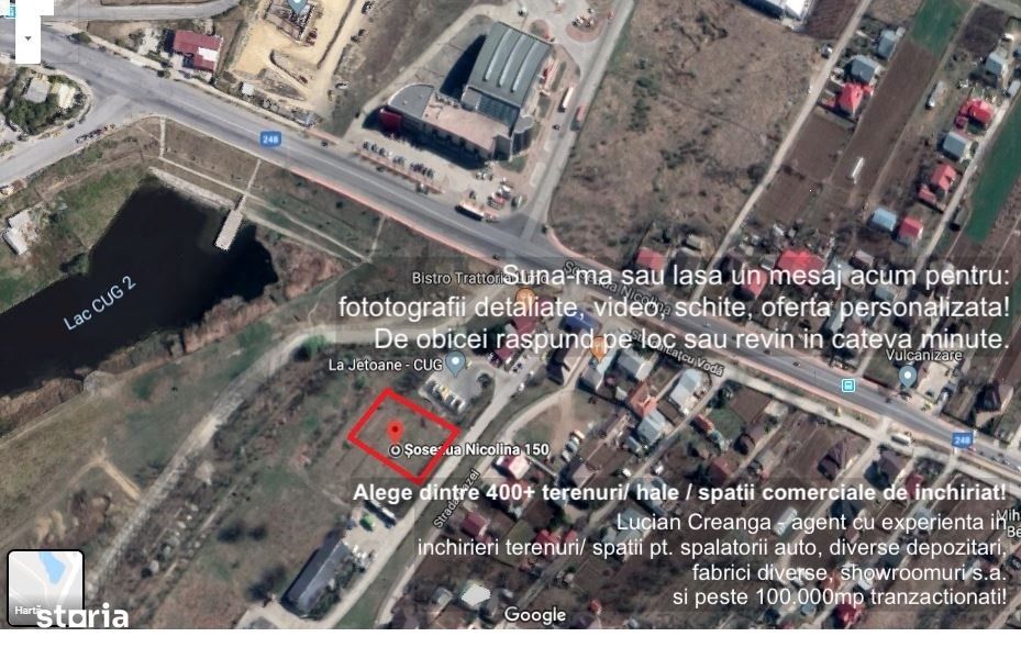 Teren 200-5000mp, CUG - zona La Jetoane