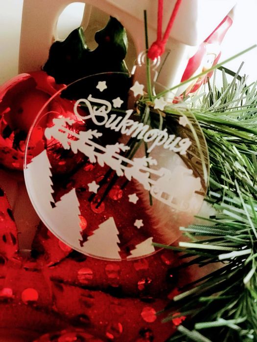 Персонализирани бюджетни коледни играчки от акрилно стъкло