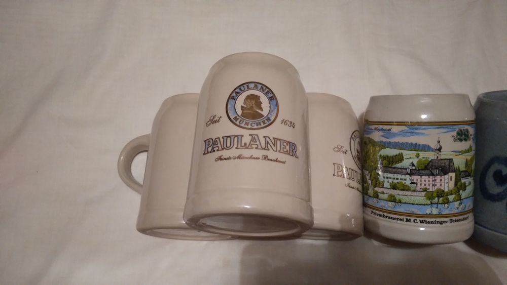 Halbe bere  și căni pământ