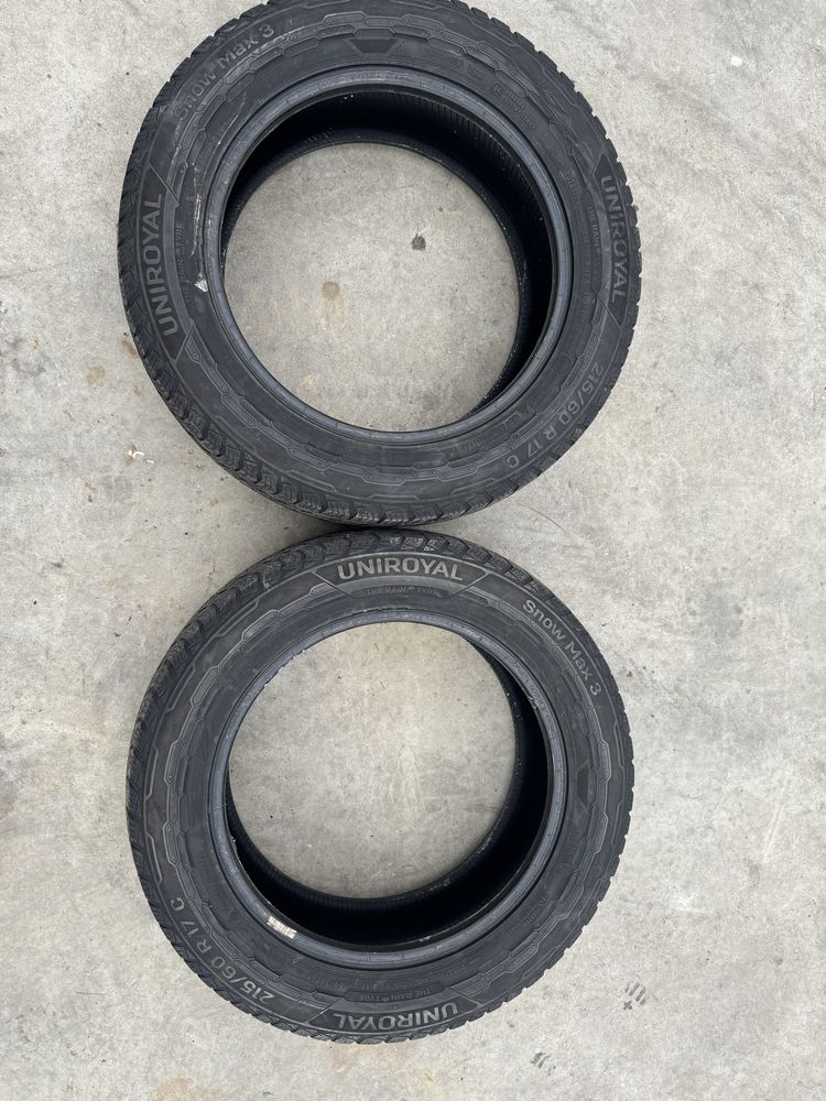 2 anvelope Uniroyal Snow Max 3 215/60r17C an 2022