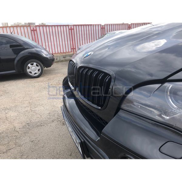 Черен Гланц Двойни Бъбреци за BMW X5 E70 X6 E71 / БМВ Х5 Е70 Х6 Е71