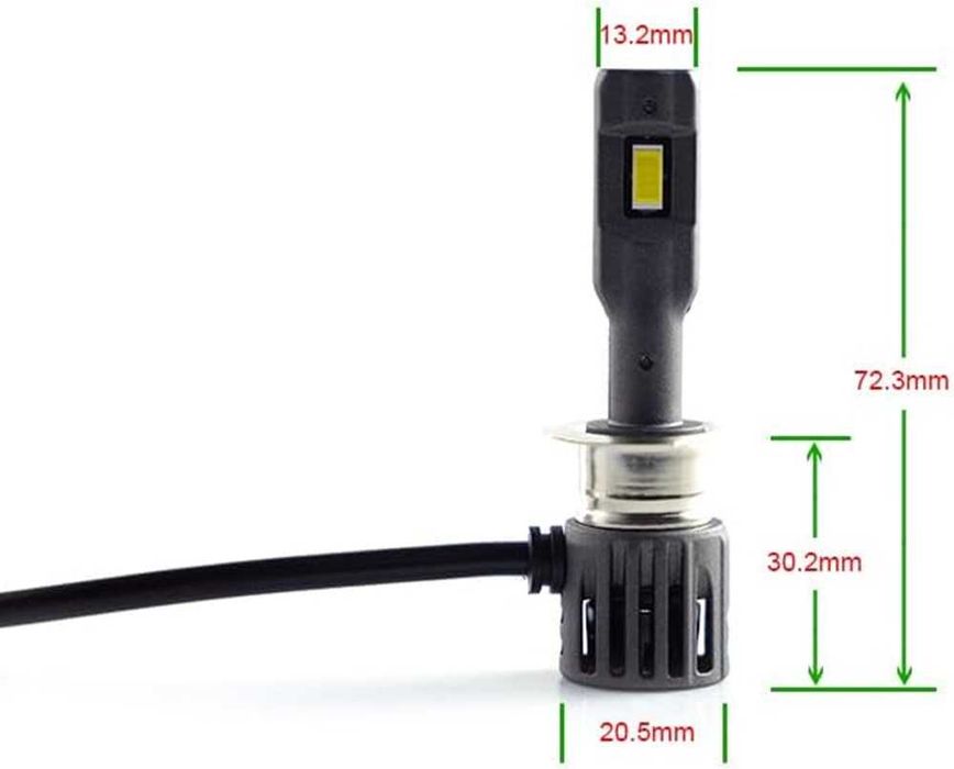 LED Мини Диодни крушки H1, 12V, Canbus 6000K