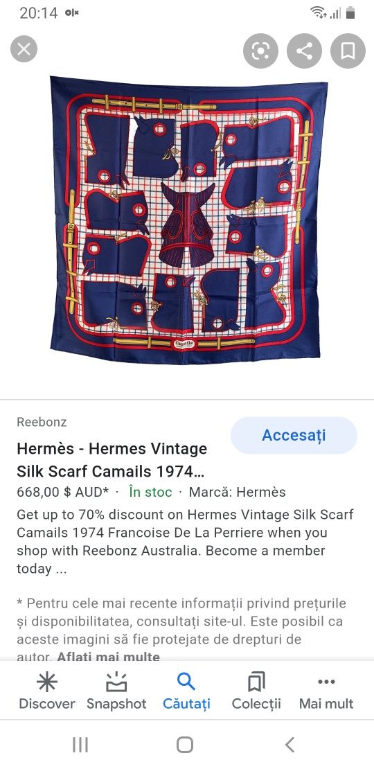 Esarfa Hermes originală