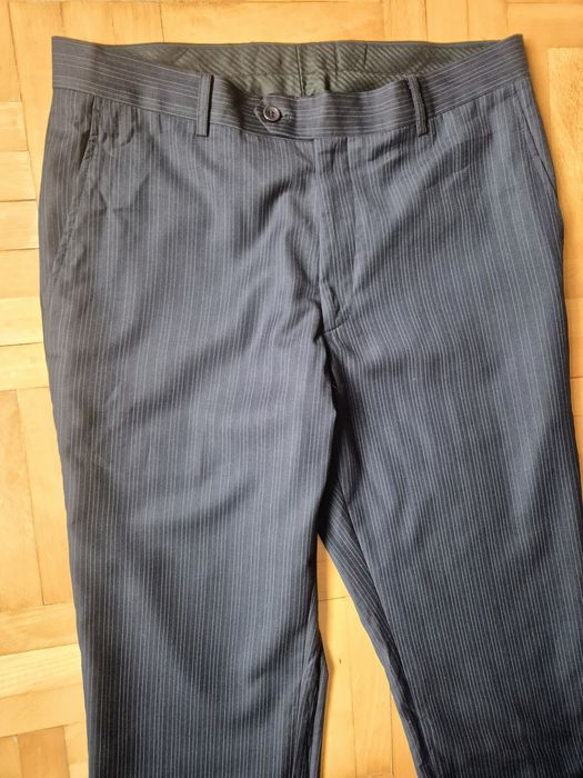 Pantaloni de Lux Via V. Veneto, Dungi (Pinstripe), Lână - W33