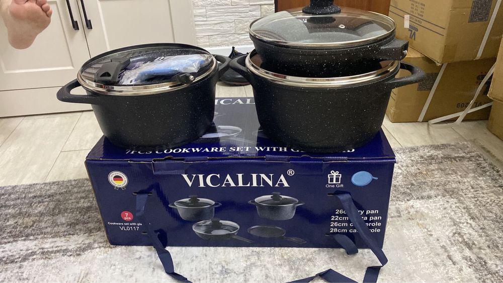 Продам набор кастрюль керамика Викалина