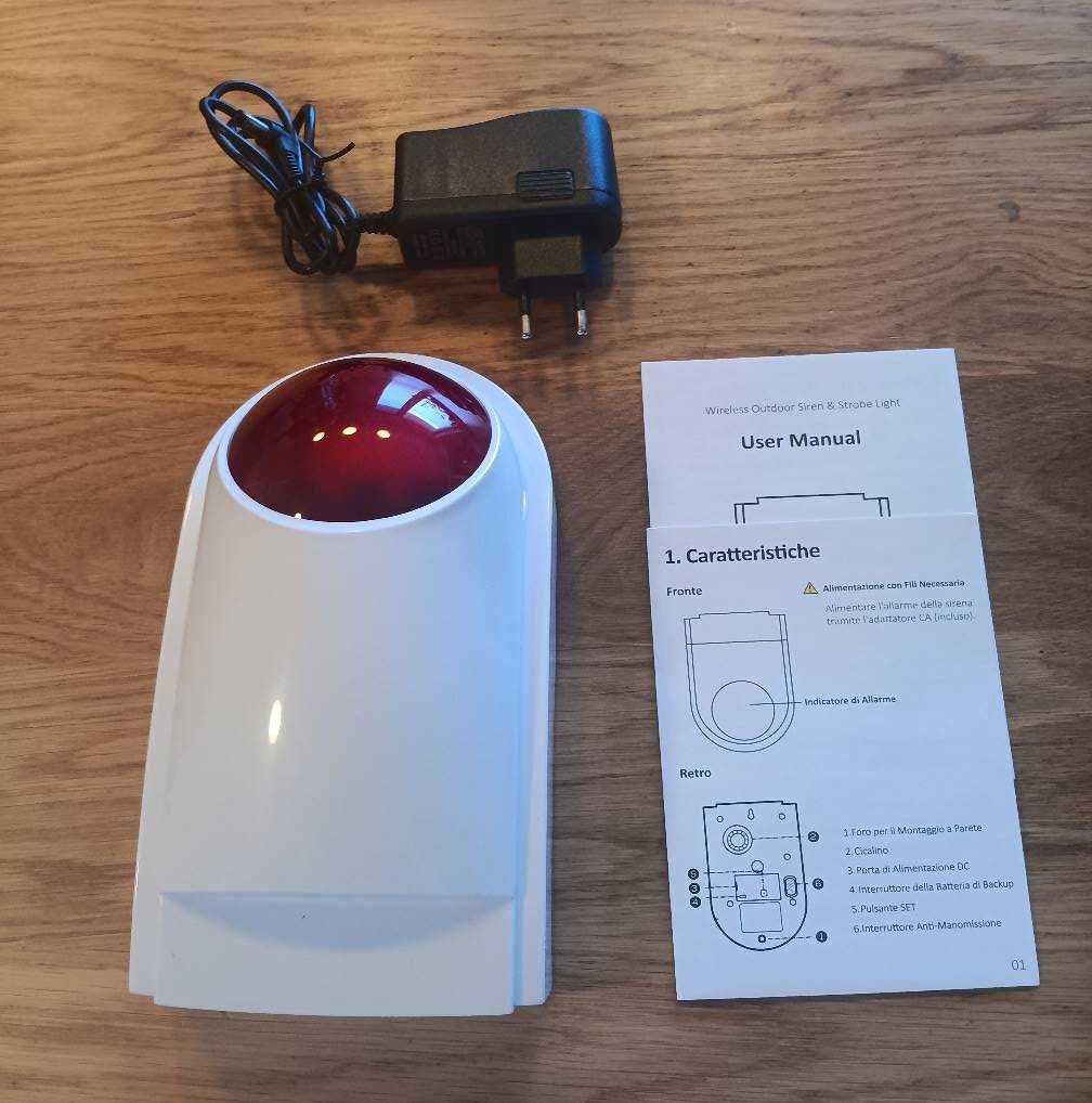 НОВА! Външна сирена с аларма 130dB и LED светлина