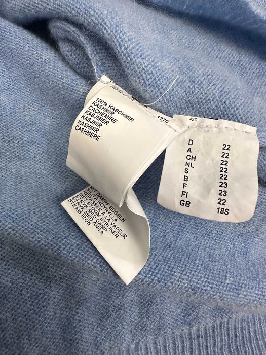 ATELIER размер XL дамски кашмирен пуловер 100% КАШМИР син