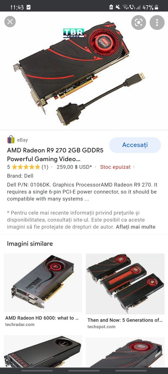 Placă Video AMD Radeon Graphics