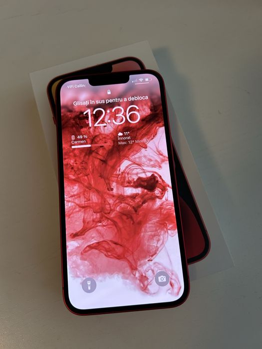 Vand iphone 14 2 bucati Rosu si Negru 128GB