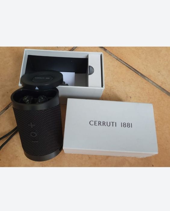 BOXA cu CASTI wireless Cerruti 1881 "Block" Nou
