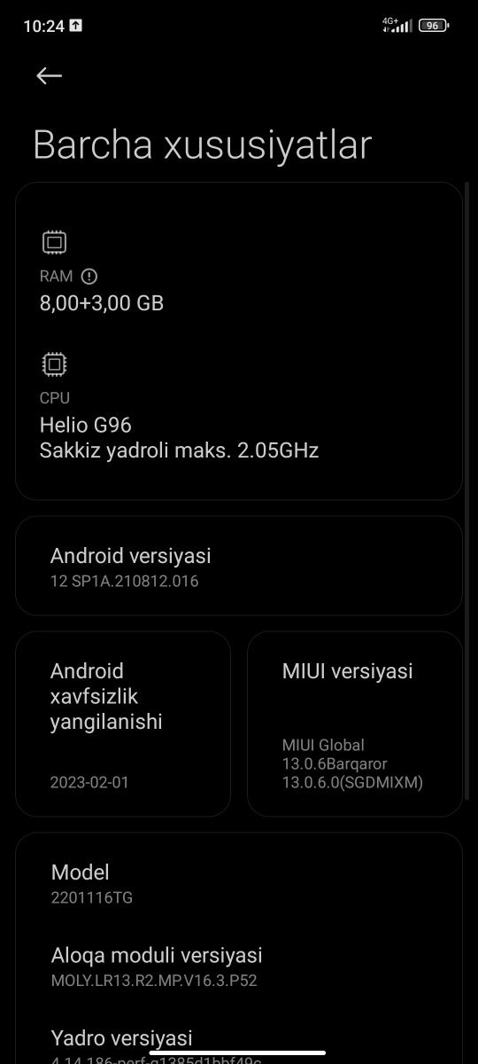 Redmi not11 pro aybi steklo alishgan ariginaliga ekran 120gesr