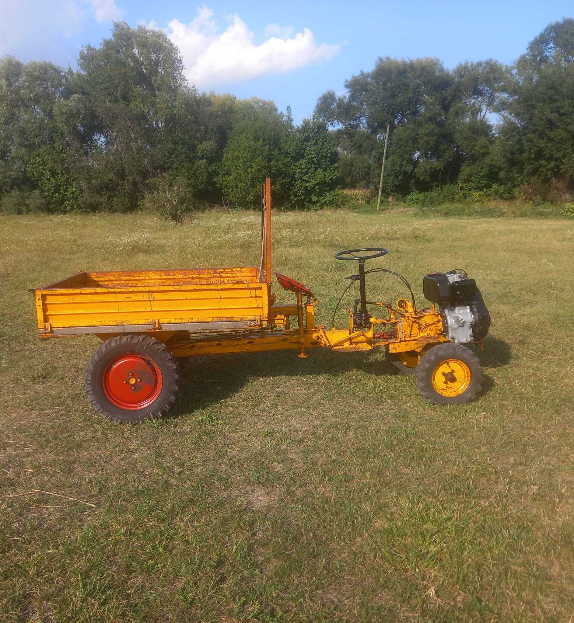 motoagricola cu motor Lombardini de 14 hp