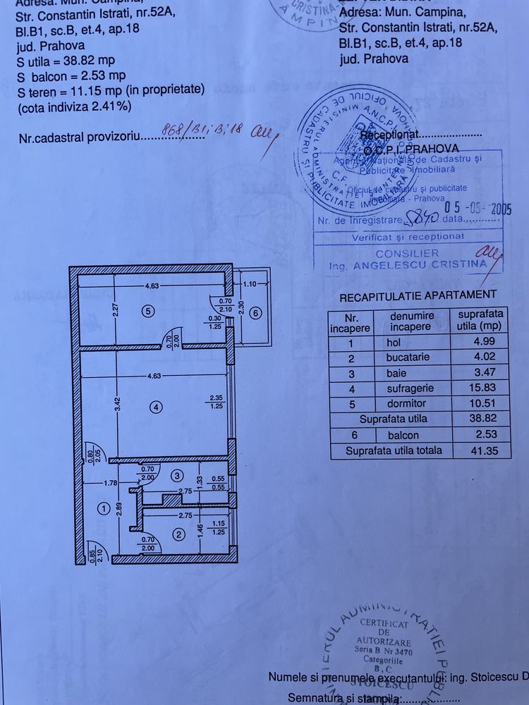 Apartament 2 camere de vanzare Campina Prahova