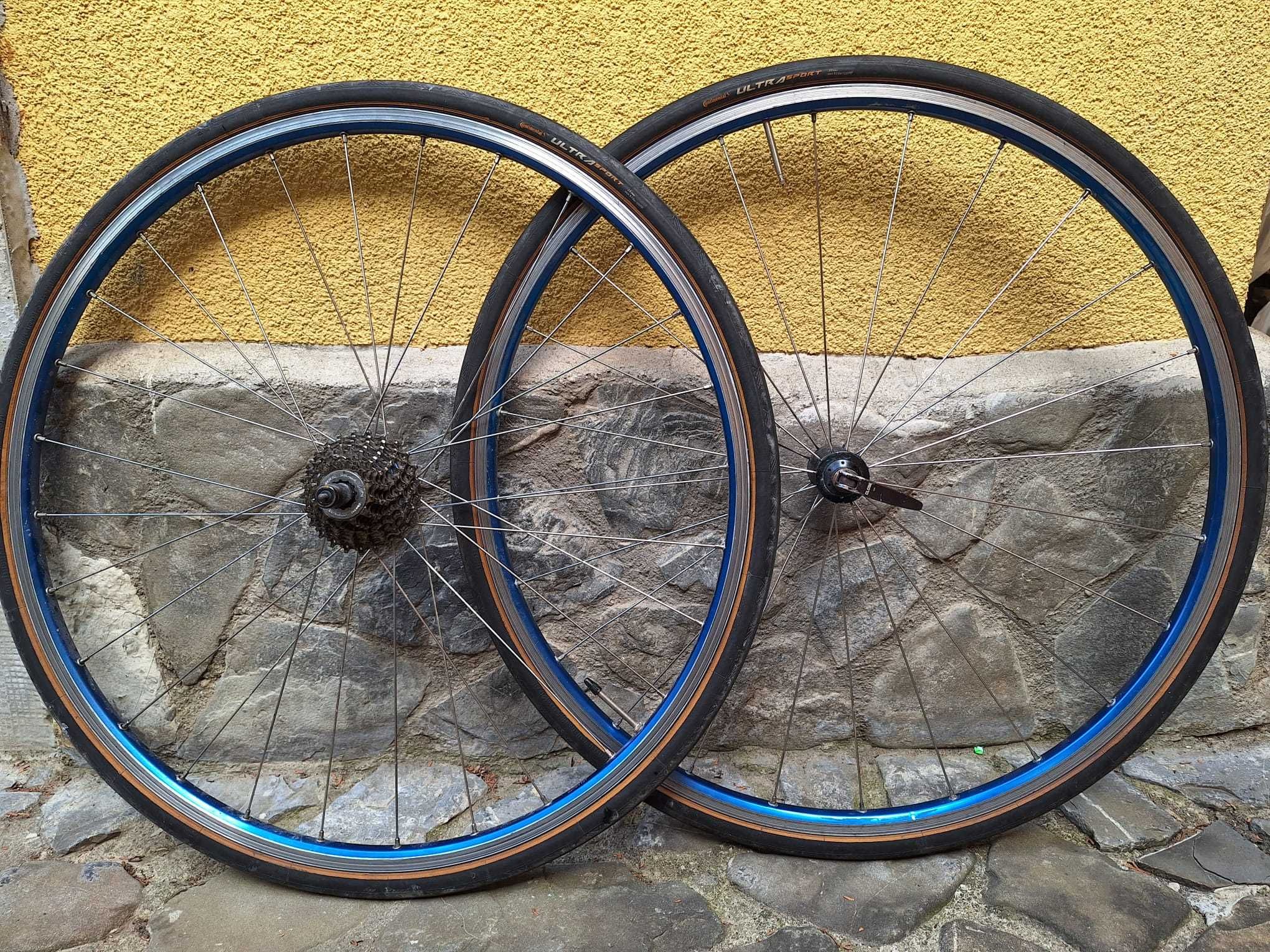 Set roti bicicletea de sosea Mavic Cosmos Blue 700c anodizate